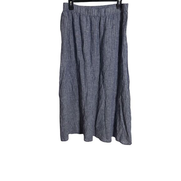Eileen Fisher Puckered Organic Linen Pocket Skirt Size Medium - Picture 6 of 6